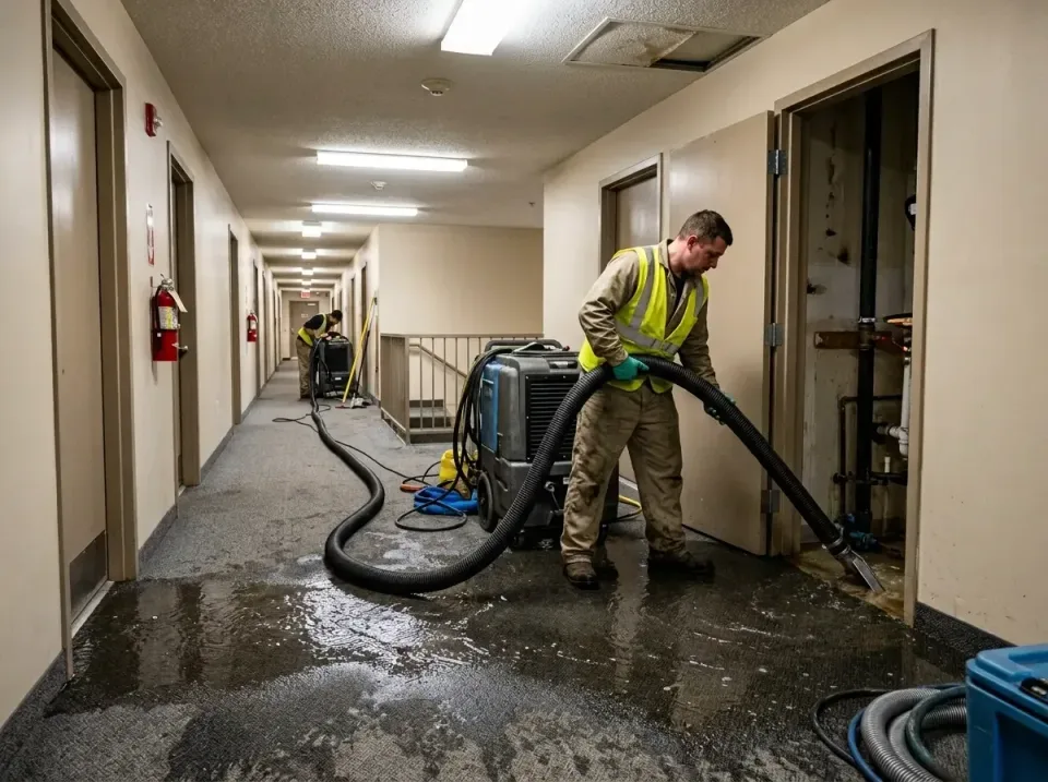 multi-unit-apartment-hallway-f-005 — frequently asked questions, Emergency Burst Pipe Water Extraction & Removal in Stallion…